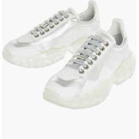 Sneakers Injected Sole Leather Diamond Sneakers Femei