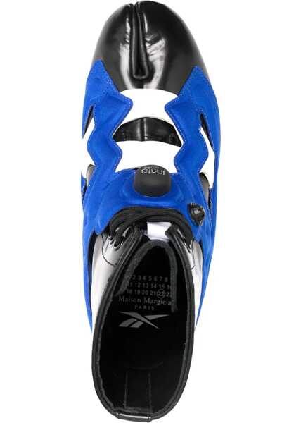 Ghete Maison Margiela Reebok Mm22 Leather And Fabric Tabi Project 0 B Ankle Boots Multicolor Barbati (BM 8672046) 4