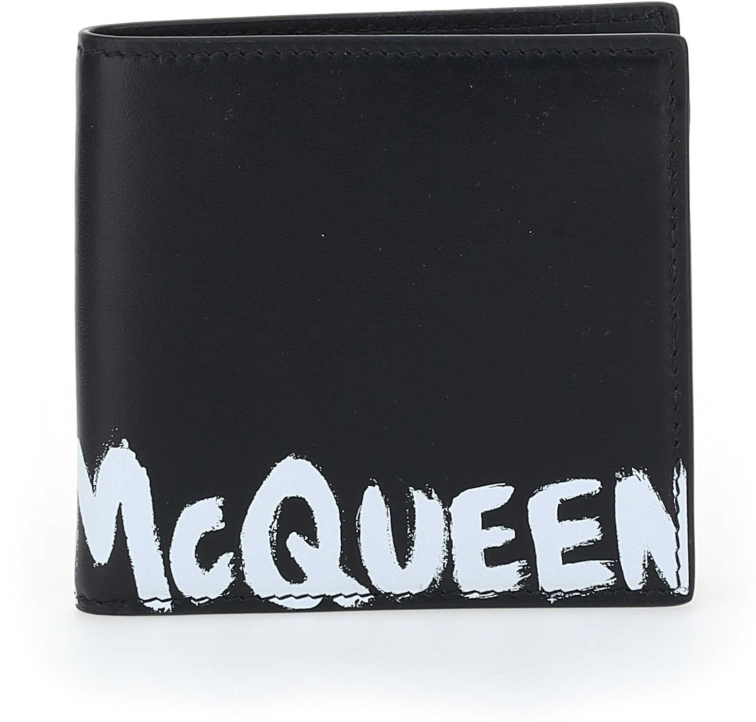 Alexander McQueen Wallet 6021371NT6B BLACK/WHITE