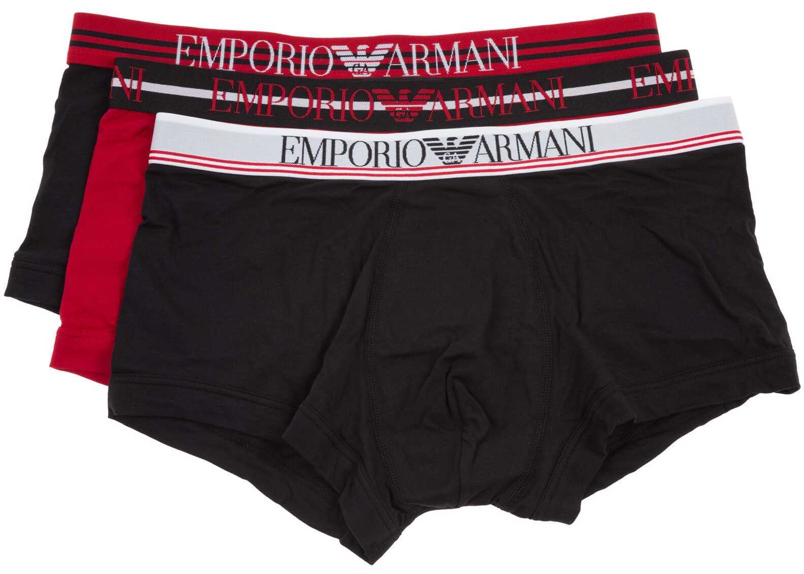 Emporio Armani Shorts Tripack 1113571A72307921 Black
