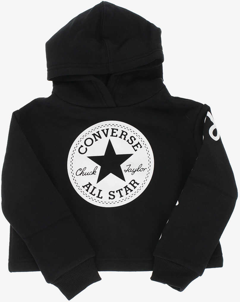 Converse Kids Hooded Printed Sweatshirt* Black