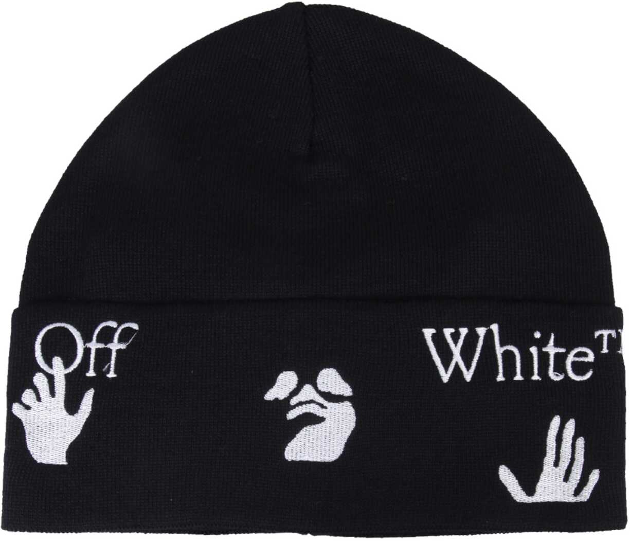 Off-White Wool Hat OMLC012_F21KNI0011001 BLACK