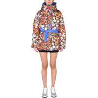 Jachete Puffer Down Jacket With Floral Print Femei
