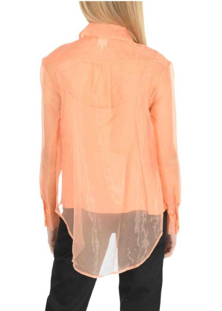 Camasi casual Baum und Pferdgarten Organza Minty Classic Collar Shirt Pink Femei (BM 8680977) 2