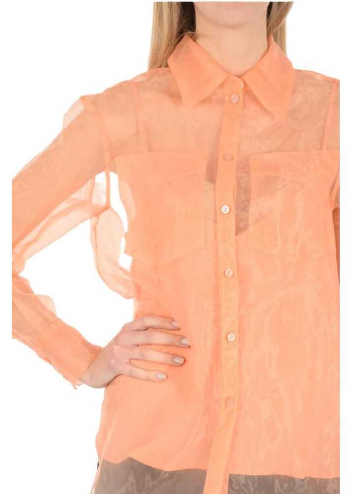 Camasi casual Baum und Pferdgarten Organza Minty Classic Collar Shirt Pink Femei (BM 8680977) 3