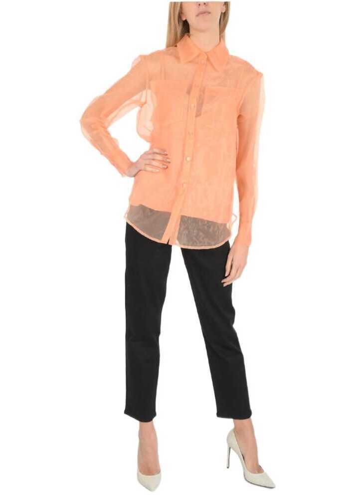 Camasi casual Baum und Pferdgarten Organza Minty Classic Collar Shirt Pink Femei (BM 8680977) 4