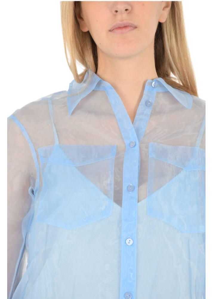 Camasi casual Baum und Pferdgarten Organza Minty Classic Collar Shirt Blue Femei (BM 8681223) 3