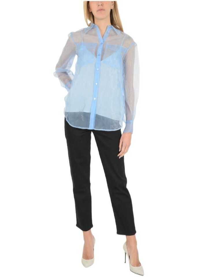 Camasi casual Baum und Pferdgarten Organza Minty Classic Collar Shirt Blue Femei (BM 8681223) 4