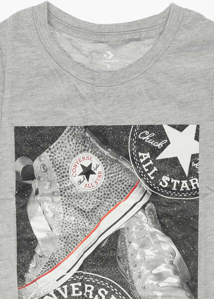 Tricouri Converse Printed T-Shirt Gray Baieti (BM 8682276) 2