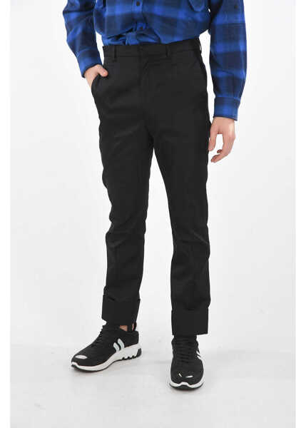 Pantaloni casual Prada Nylon Stirrup Pants With Contrasting Logo Black Barbati (BM 8682399) 1