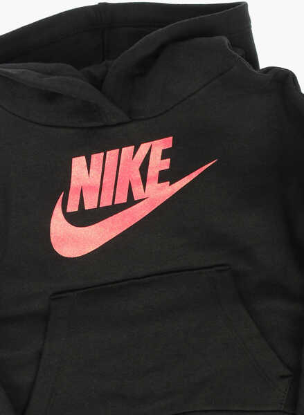 Hanorace Nike Printed Futura Fleece Sweatshirt Black Baieti (BM 8682681) 2