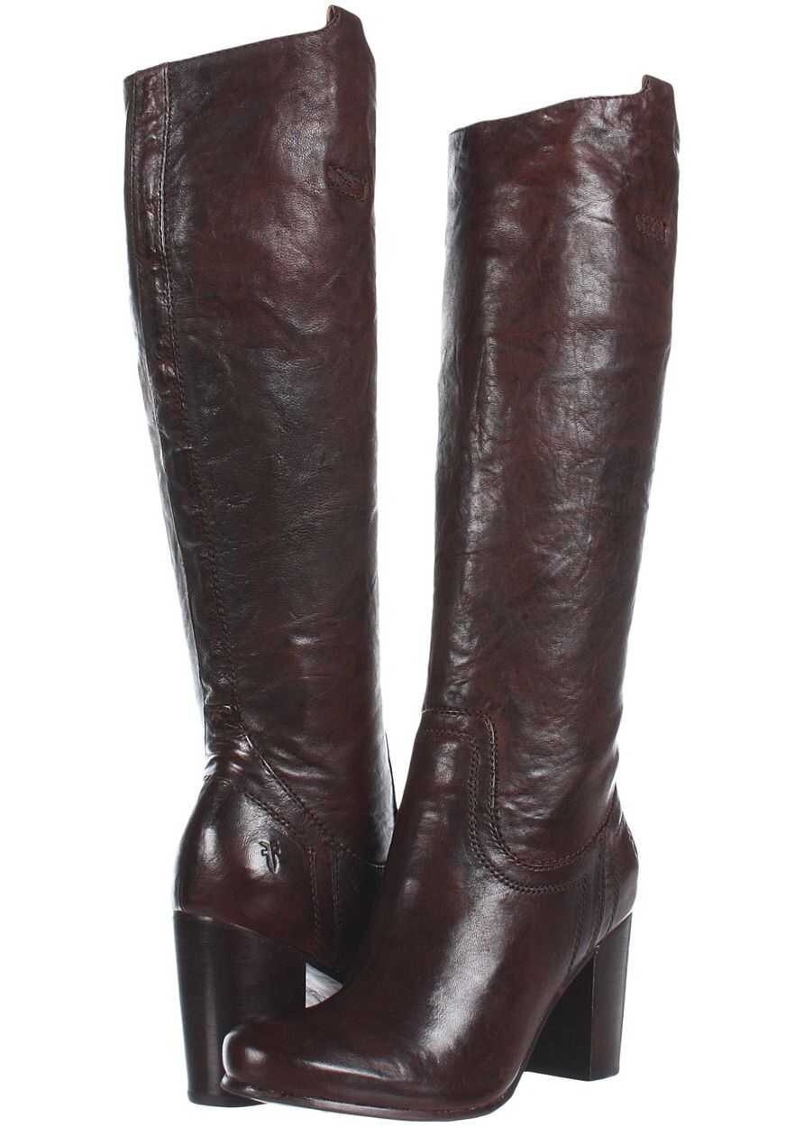 Gheata Frye Carson Heel Tab Dark Brown Antique Soft Full Grain