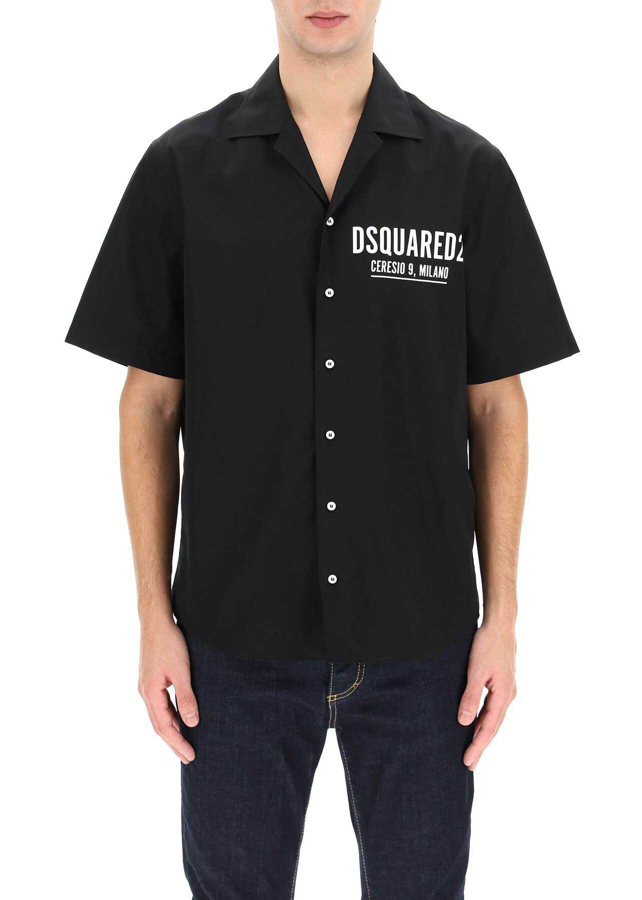 DSQUARED2 Ceresio 9 Short Sleeve Shirt S74DM0557 S36275 BLACK