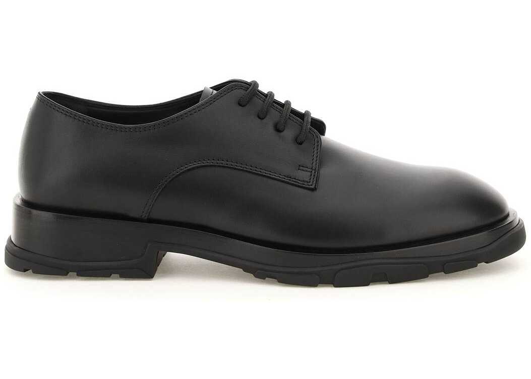 Slim Tread Leather Derby Shoes