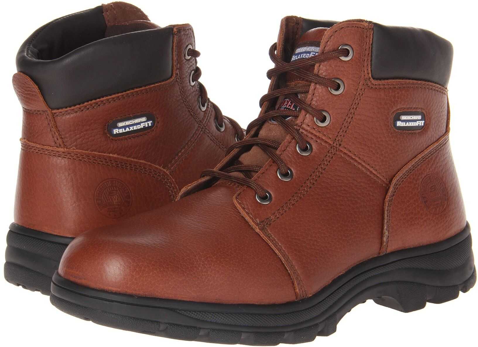Gheata SKECHERS Work Workshire - Relaxed Fit Brown