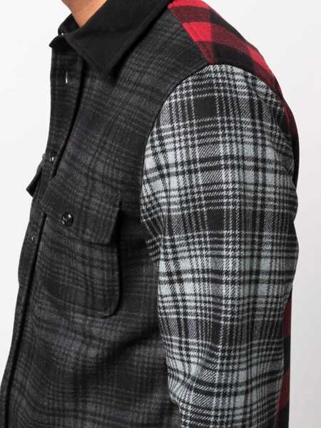 Camasi casual Woolrich Alaskan Melton Shirt Jacket MULTICOLOUR Barbati (BM 8690727) 5