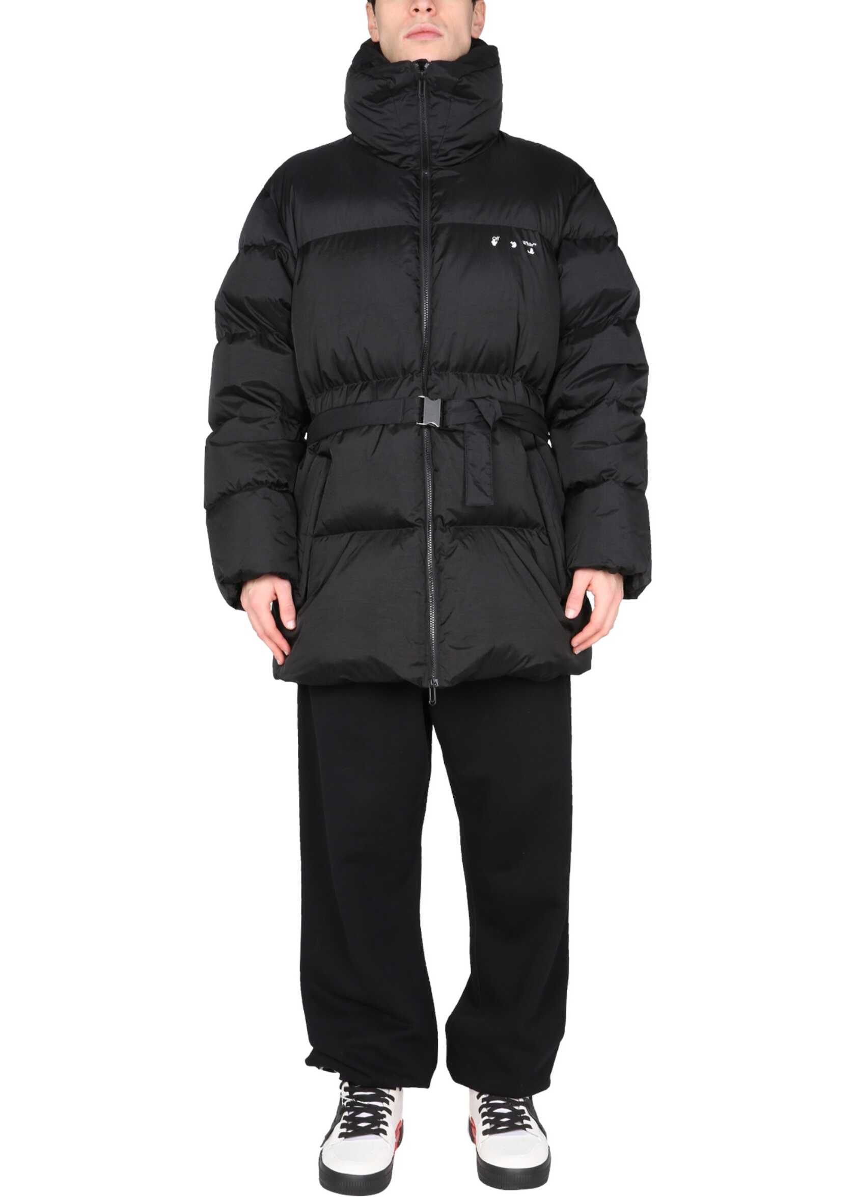 Off-White Hooded Down Jacket OMED029_F21FAB0011001 BLACK image0