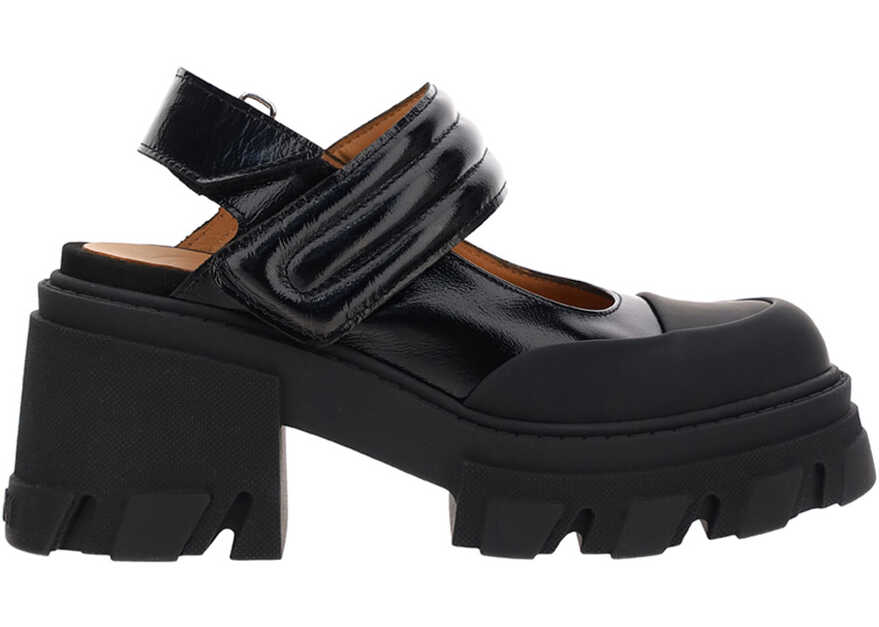 Ganni Naplack Loafers S1663 BLACK