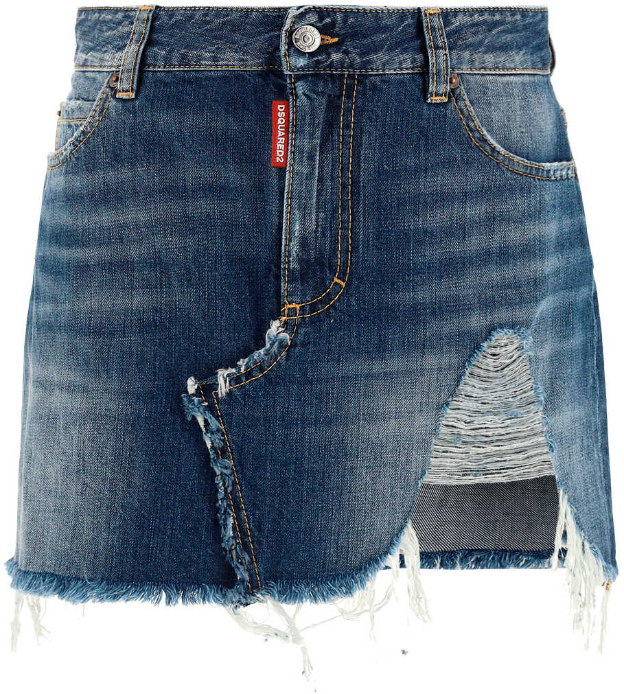 DSQUARED2 Skirt S75MA0813S30309 DENIM BLUE