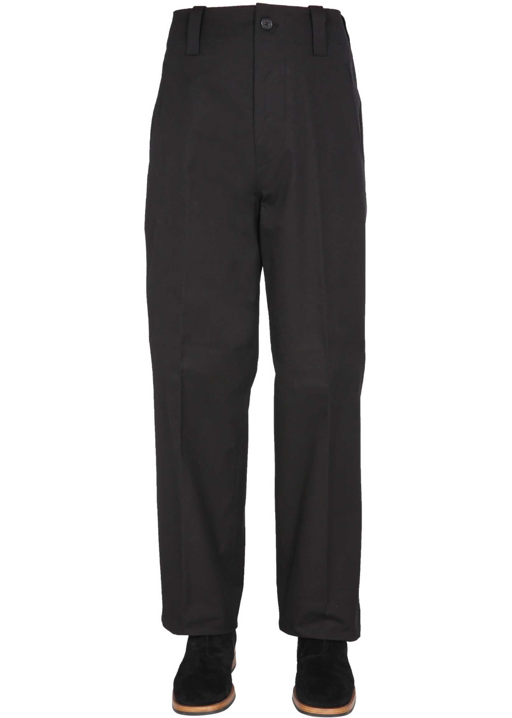 Margaret Howell Regular Fit Trousers BLACK