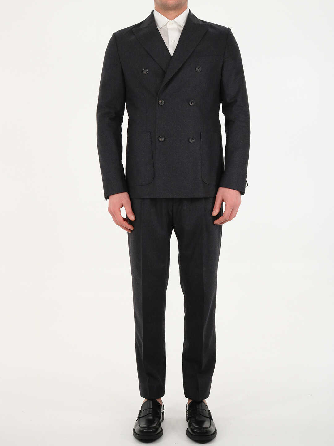 Tonello Anthracite Wool Suit 06AUW050 6556U N/A