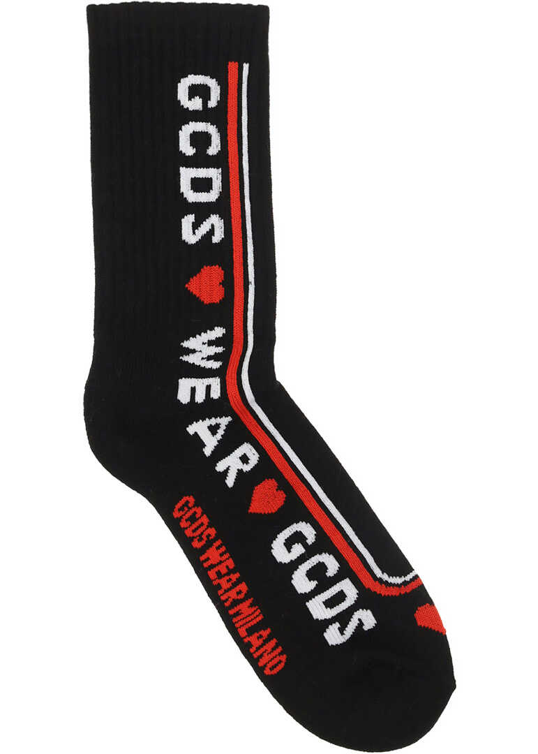 GCDS Socks SS22M055809 BLACK