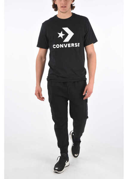 Tricouri Converse Printed T-Shirt Black Barbati (BM 8698695) 4