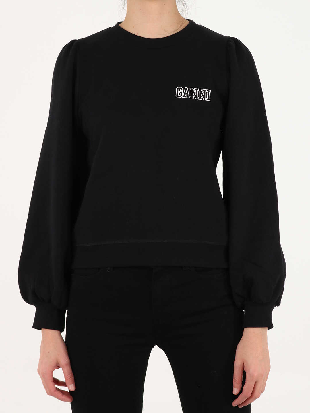 Ganni Software Isoli Sweatshirt T2965 Black