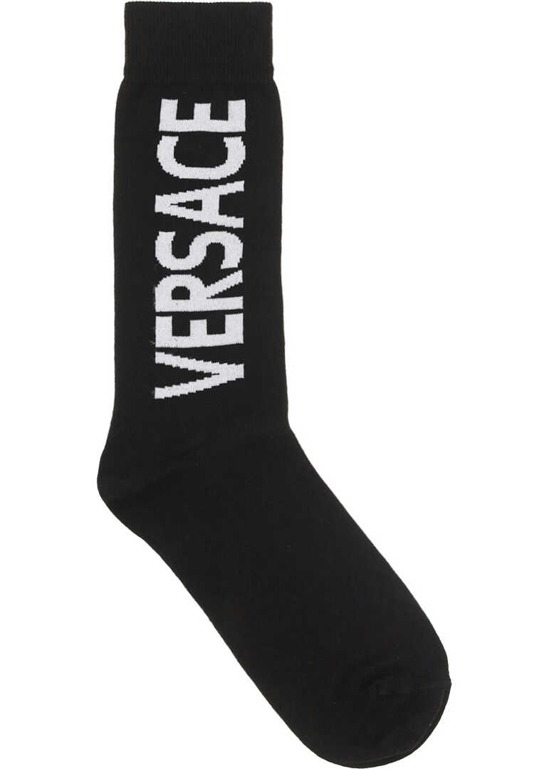 Versace Athletic Socks ICZ0003IK0104 NERO/BIANCO