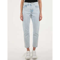 Blugi Diagonal Straight Leg Jeans Femei