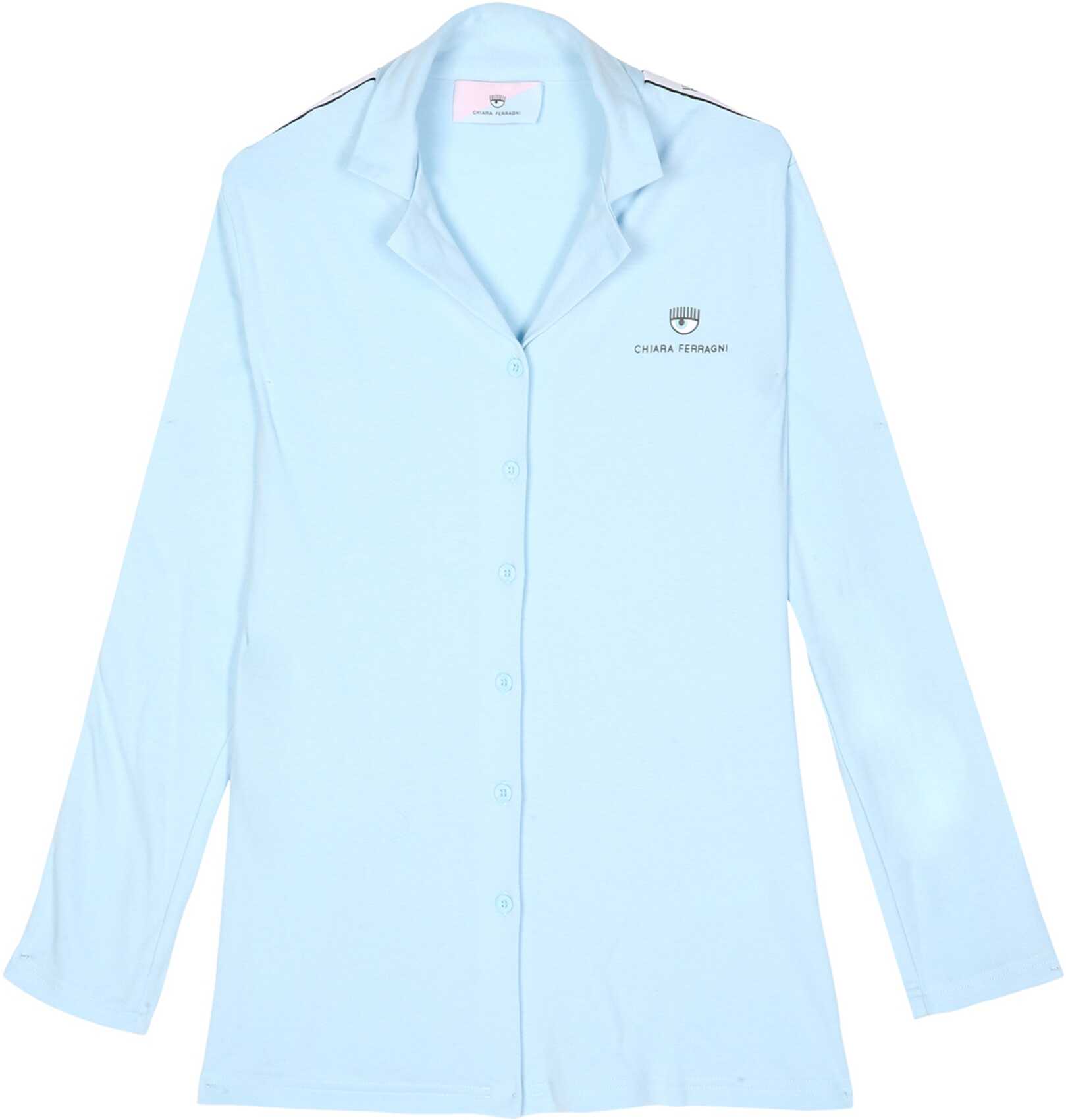 Chiara Ferragni Pajamas With Maxi Logo 50093216_0305 AZURE