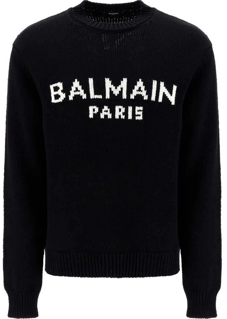 Balmain Sweater XH1KD000KB13 NOIR/BLANC