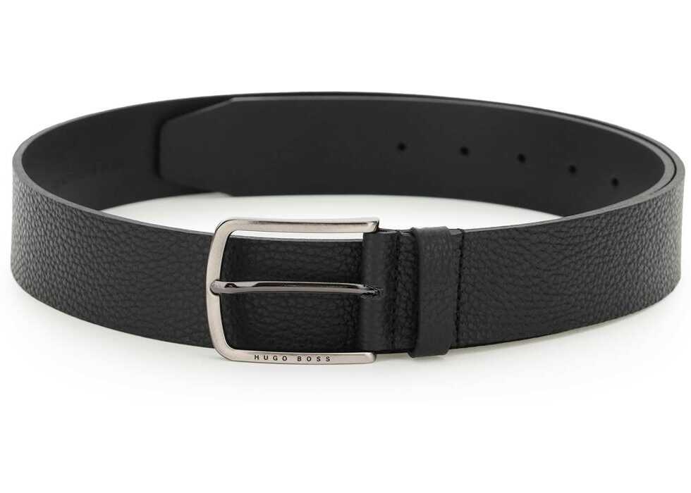 Hugo Boss Grained Leather Belt BLACK