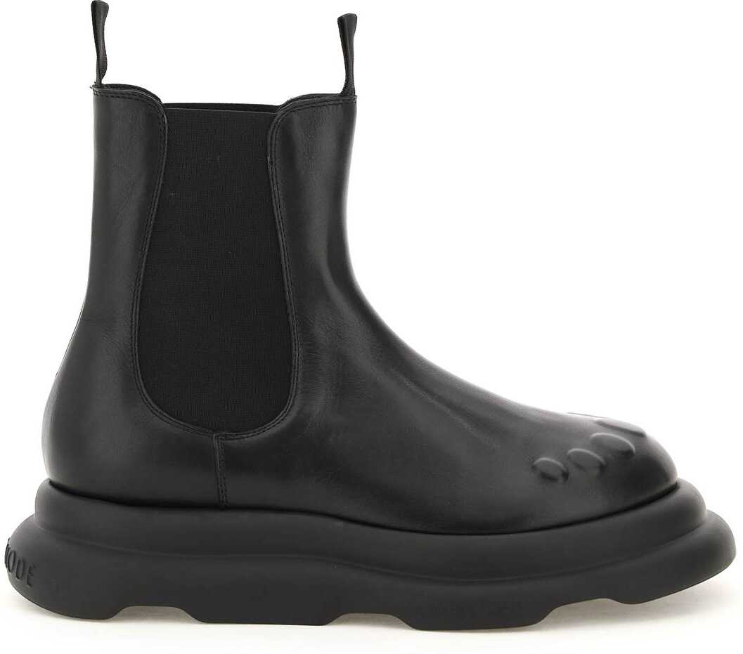 A.W.A.K.E. MODE Casual Ariana Chelsea Boots AW21 SH04 3D BLACK image