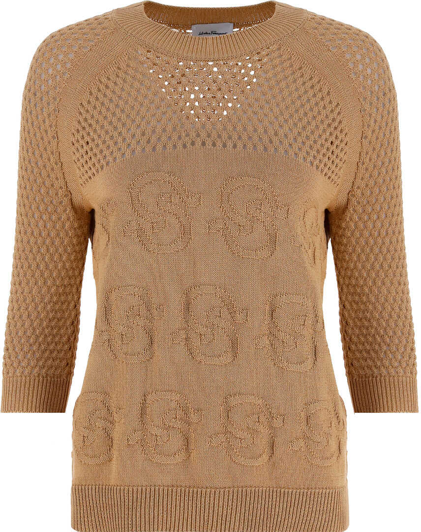 Salvatore Ferragamo Knit 750765 CAMEL