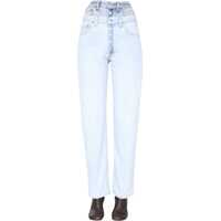 Blugi drepti Double Waisted Jeans Femei