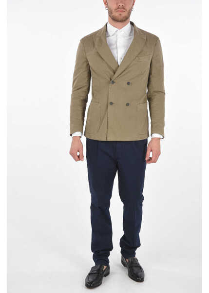 Sacouri elegante CORNELIANI Cc Collection Side Vents Drop 8R Double-Breasted Sportswear Beige Barbati (BM 8709405) 4