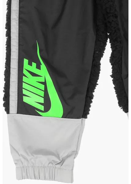 Pantaloni casual Nike Logo Printed Sherpa Pants Black Baieti (BM 8709450) 2