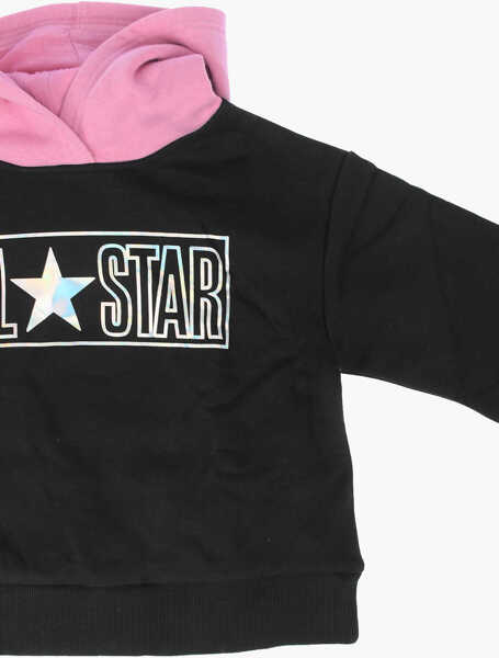 Hanorace Converse All Star Printed Sweatshirt Black Baieti (BM 8709462) 2