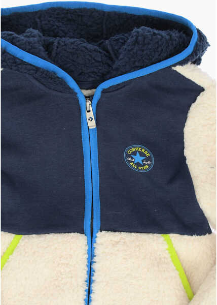 Pantaloni casual Converse Sherpa Sweatshirt And Jogger Set Multicolor Baieti (BM 8709483) 3