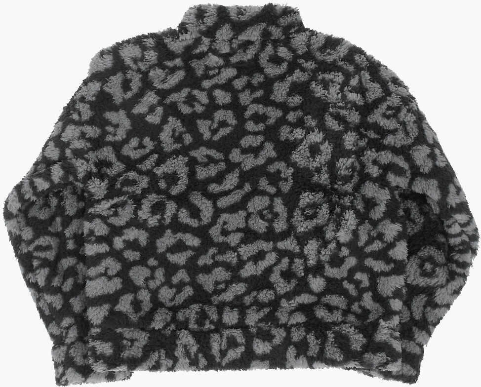 Jachete Converse Leopard Printed Sherpa Jacket Multicolor Baieti (BM 8709654) 3