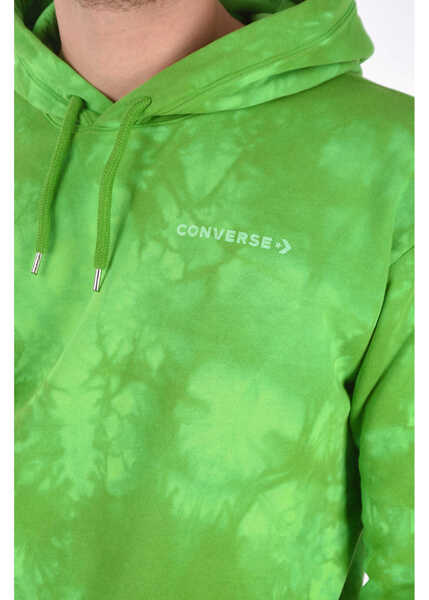 Bluze de trening Converse Printed Hoodie Sweatshirt Green Barbati (BM 8709666) 3