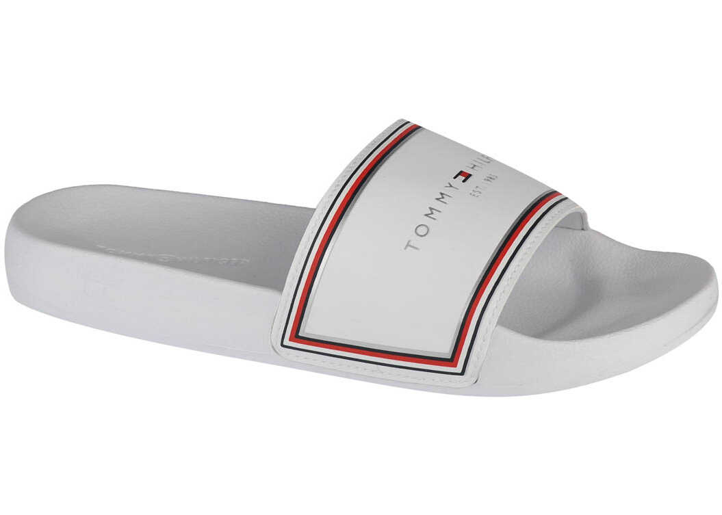 Tommy Hilfiger Essentials Pool Slide White