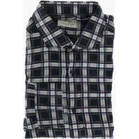 Camasi casual Cc Collection Plaid Check Cotton Shirt With Standard Collar Barbati
