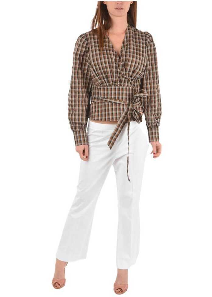 Bluze Baum und Pferdgarten Checked Blouse With Belt Multicolor Femei (BM 8712123) 4