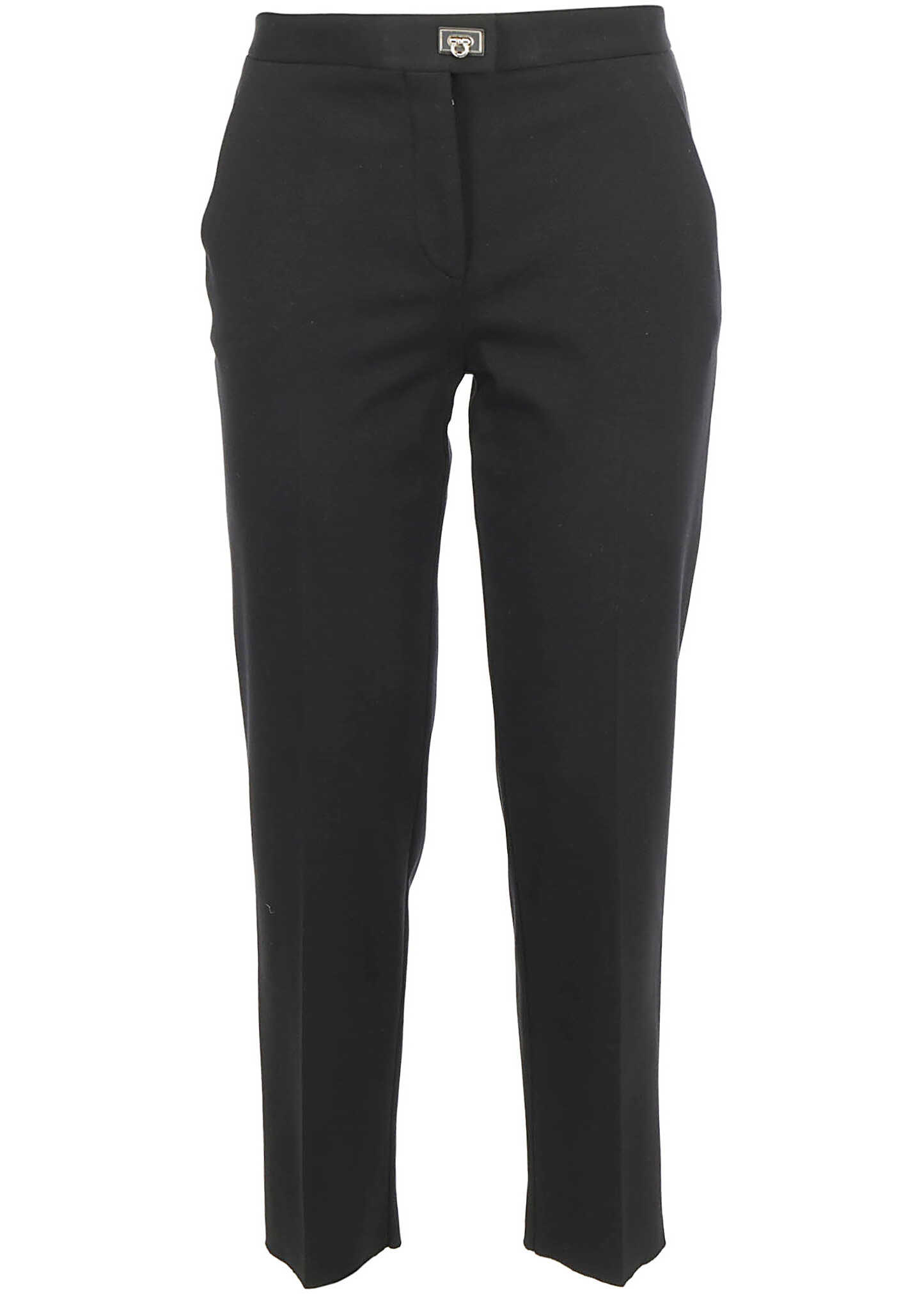 Salvatore Ferragamo Pants 717746 NATURAL BLACK