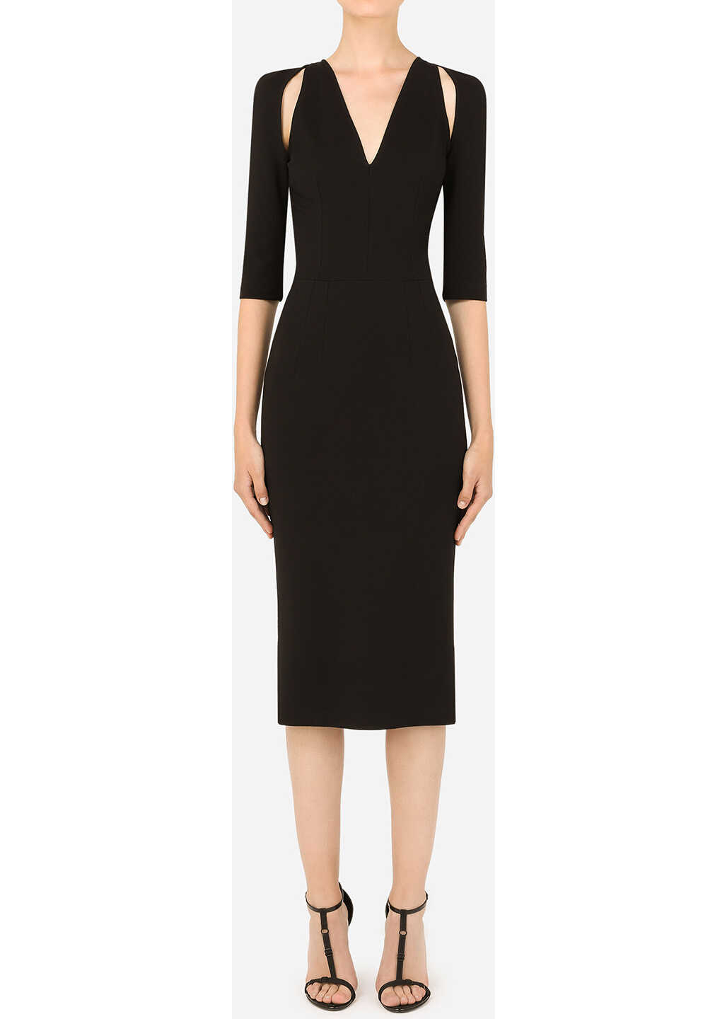 Dolce & Gabbana Calf-Length Dress F6ZI7T FUGKF Black image