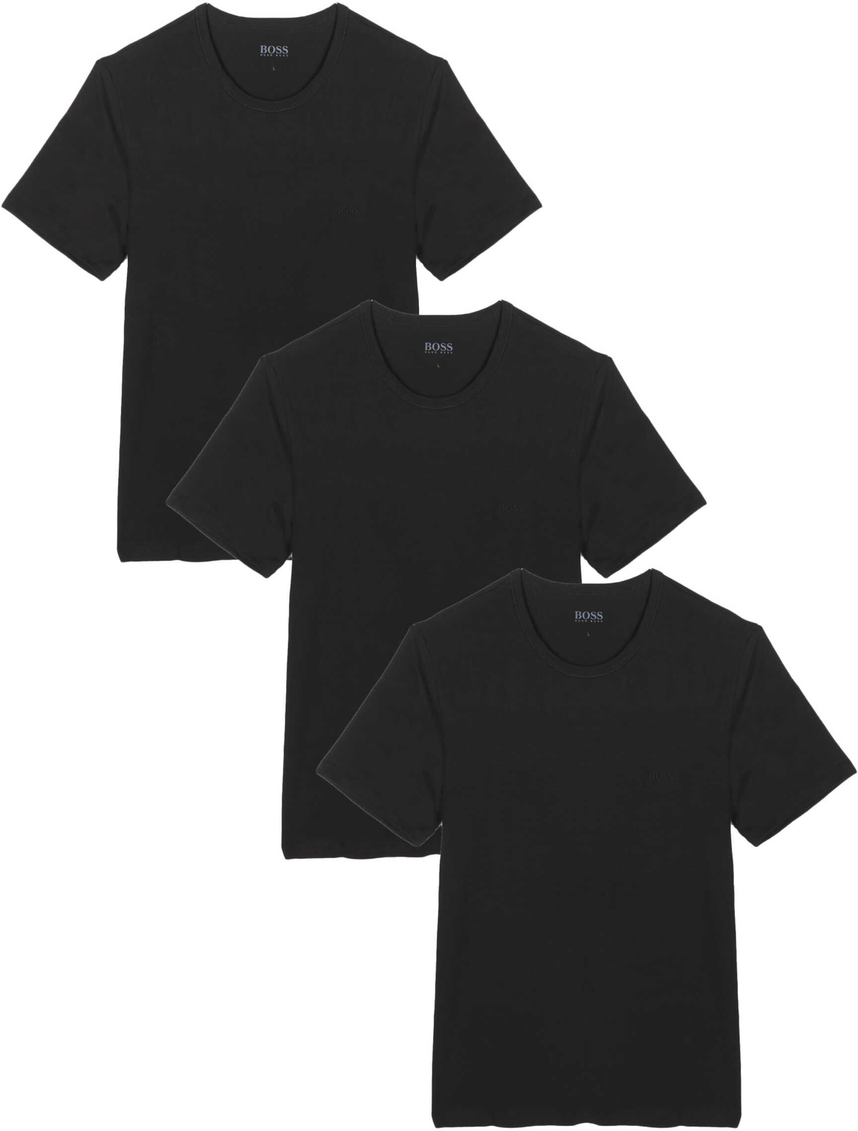 BOSS Pack Of Three T-Shirts 50325388_10145963001 BLACK