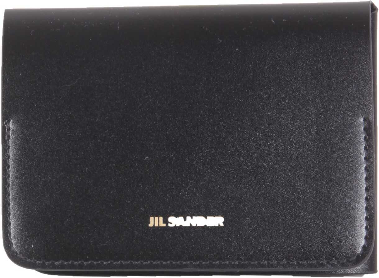 Jil Sander Credit Card Holder With Logo JSPU840093_WUS69158N001 BLACK