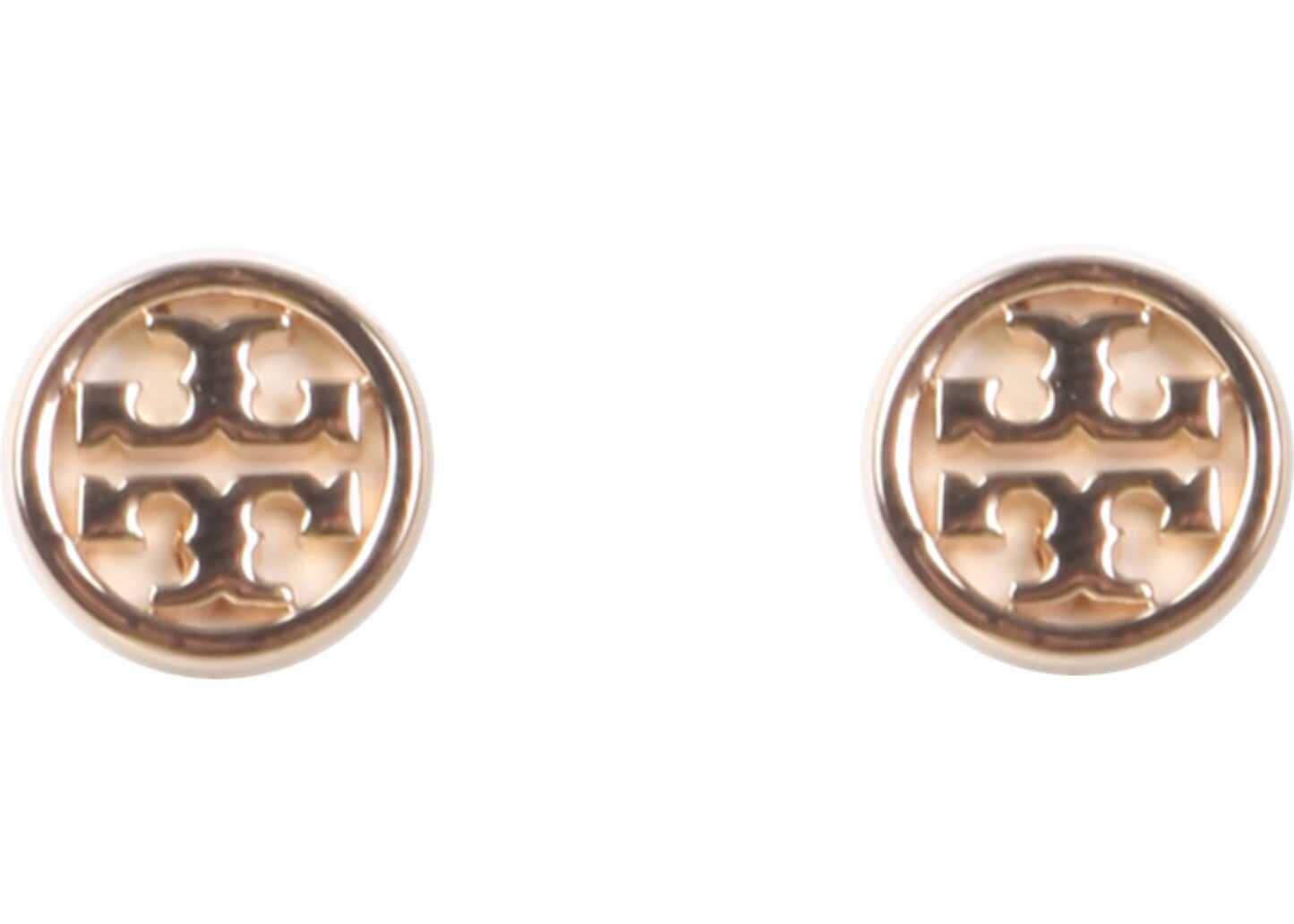 Tory Burch Circle-Stud Logo Earrings GOLD image